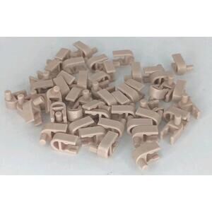 50 K’NEX Tan Interlocking End Clips - Replacement Parts See Pictures